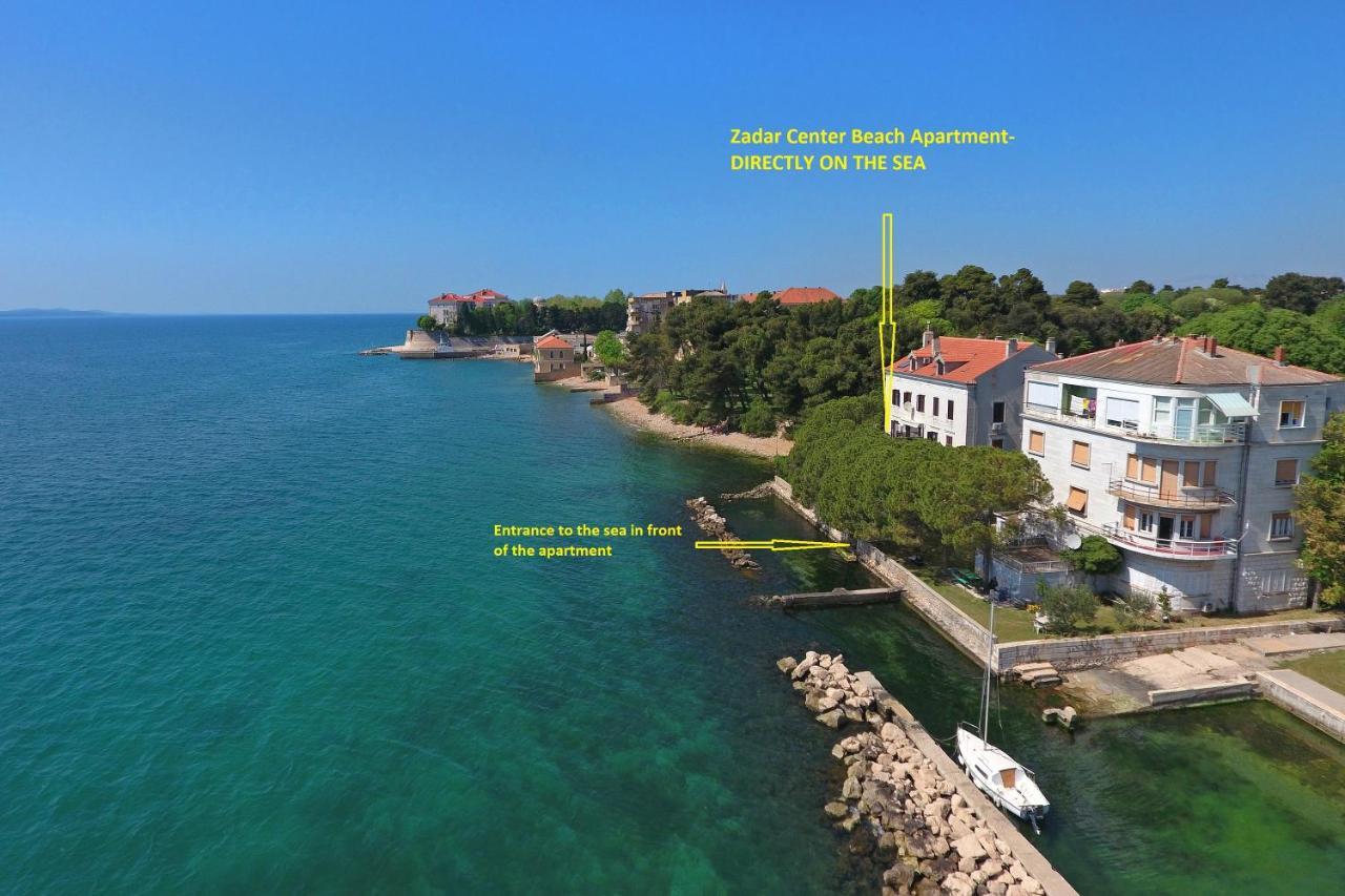 Zadar Center Beach Apartment - Directly On The Sea מראה חיצוני תמונה